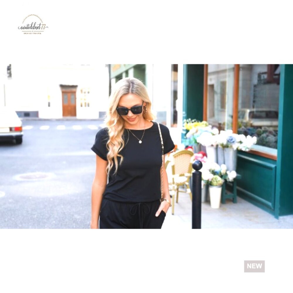 Summer Jumpsuit with Pockets, Drawstring Waist, K… - image 6